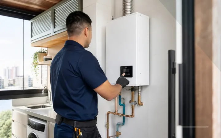 Instalação de Aquecedor a Gás